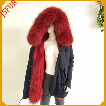 Wholesale Winter Jacket Women Coat Real Fur Parka