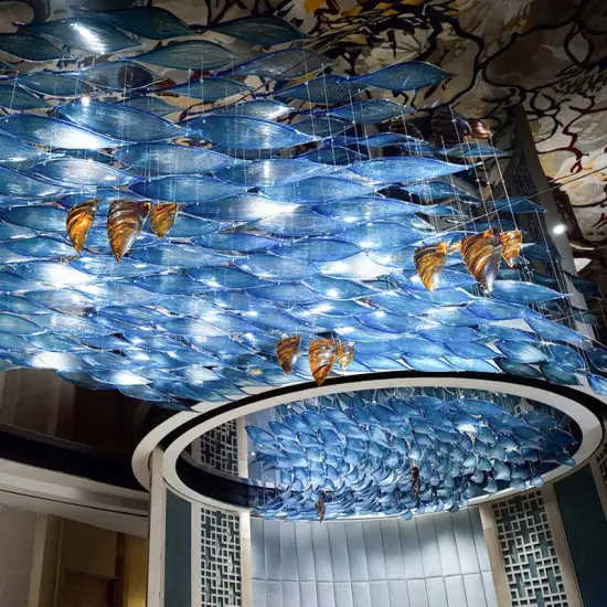 INSHINE Aesthetically Blue Bright Pendant Light