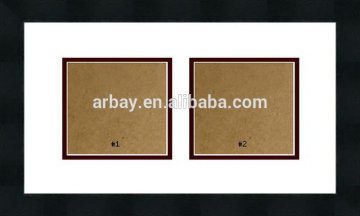 Pre-cut 11x14" with 2 openings 4x6" white matte board matboard mat board