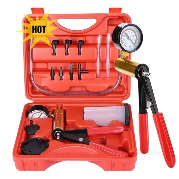VIKTEC Vehicle Tool Vacuum Gauge Tester and Brake Bleeding Kit with Case (VT01046)