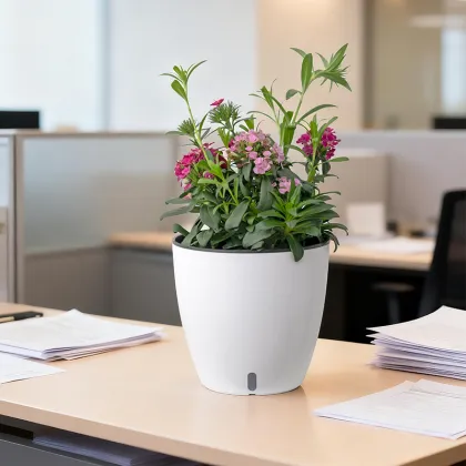 Self-watering Plastic Flower Pot
