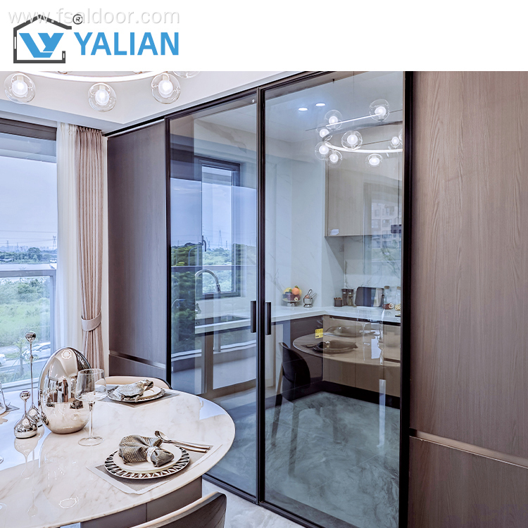 Waterproof Double-Hinged Aluminum Glass Sliding Door