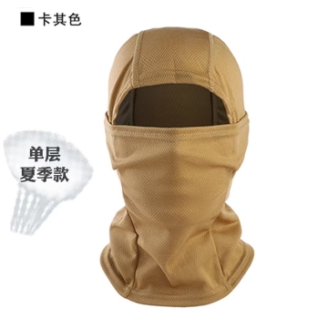 Desert dust-proof sweat-wicking tactical hood