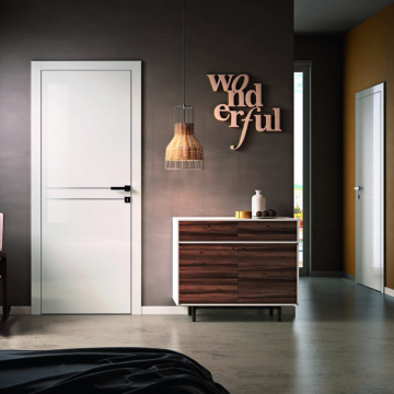Portas simples de madeira de teca de teca para quartos: desenhos personalizados de painel de madeira prehung