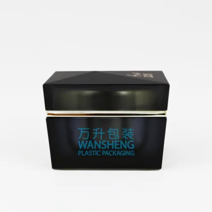 plain 50g skincare lotion jar wansheng packaging