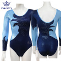 Custom Navy Blue Gymnastics Leotards