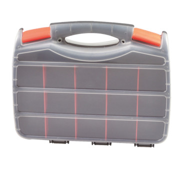 Multi-Function Portable Storage: 15 Compartment Screw-Top Plastic Tool Box