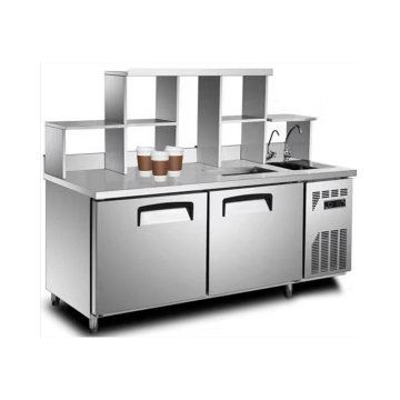 Modern Coffee Shop and Bubble Tea Counter Workstation Designs