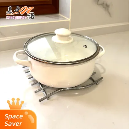 Arc-shaped Pot Mat for Kitchen Countertop Shelf