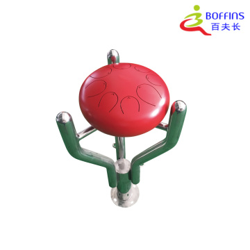 Bangku Bermain Putar Multi-Orang Bertema Bunga Matahari Merah