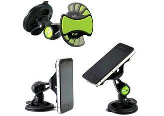 Green Wireless Plastic Phone Holder / Car Phone Mount for I