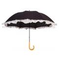 Ruffle Lace Manual Open Rechte Parasol Parasol