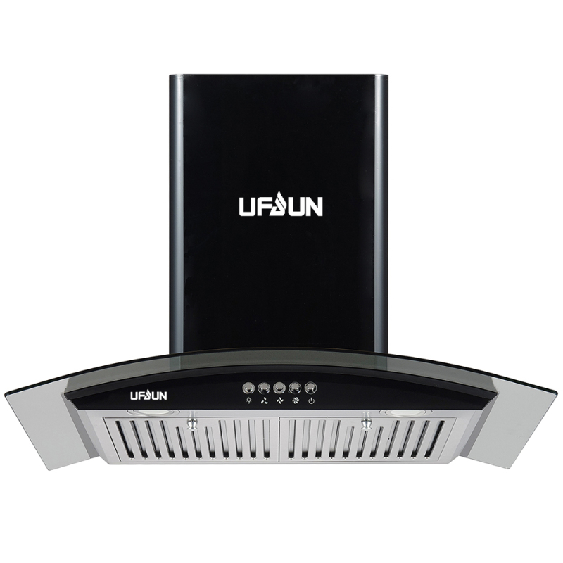 Classical Curved Glass High Quality Low Price Touch Control Kitchen Range Hood Wholesale Custom Range Hood