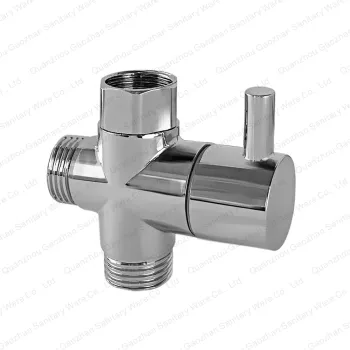 Zinc Alloy Angle Valve for Showerhead Water Divider - 1/2 Inch Pipe Joint Accessory