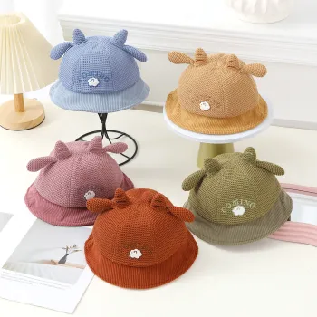 Children's Antler Fisherman Hat: Warm, Stylish, and Sun Protection for Kids