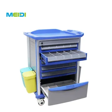 MEIDI Hot Sale Emergency Trolley Medicine Cart Drug Trolley
