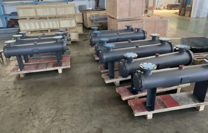 Aluminum shell and tube oil heat exchanger