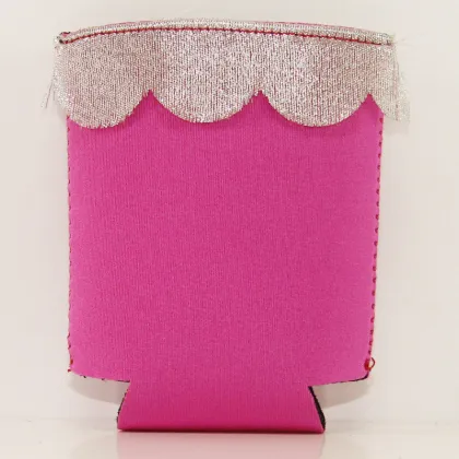 Collapsible lace design can coolers beer holders