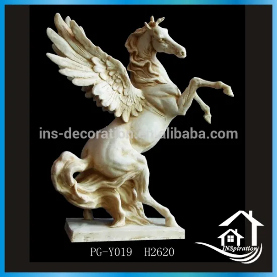 Sandstone flying horse statue