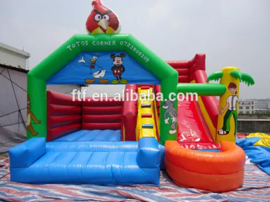 2016 Most Popular Hot Quality Cheap Self Inflating Inflatable Bouncer Slides House