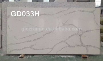 guolian patterned artificial quartz stone, crystal quartz stone slab, white quartz stone floor tile