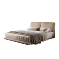 Modern Floating Platform Bed Frame com cabeceira acolchoada