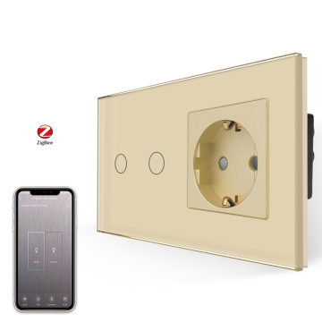 Zigbee Remote Control Solutions for Smart Home: CNBingo elec's 2 Gang Wall Touch Light Switch and Smart Sockets