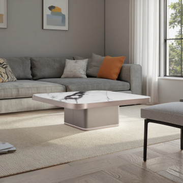 Luxury Modern Marble Coffee Table Set for Elegant Interiors