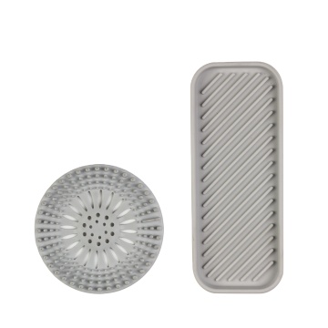 Kitchen Non-Slip Silicone Sink Strainer and Sponge Stand