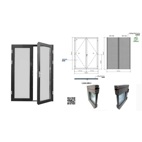 Custom Ultra Narrow Frame Aluminium Frame Doors