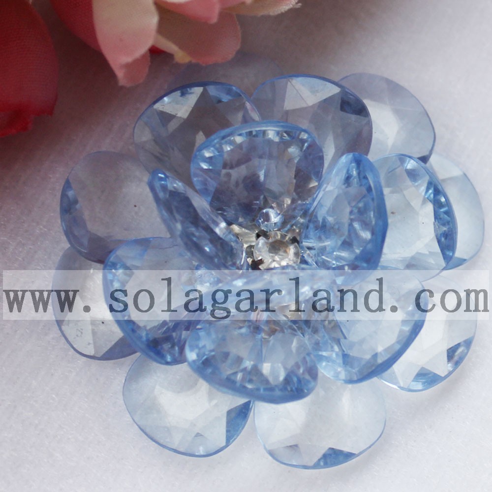 Acrylic Crystal Beaded Flower