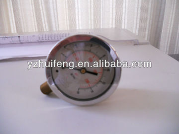 Silicone filled pressure gauge