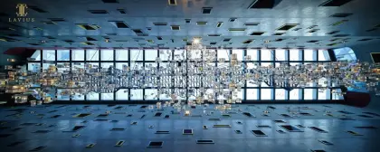 Raindrop staircase chandelier modern style lamps