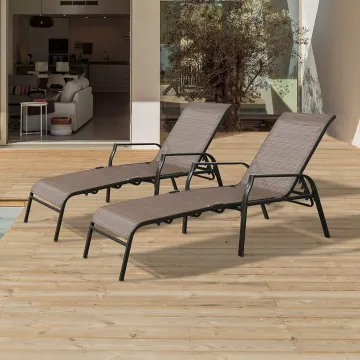 Adjustable Outdoor Chaise Lounge Chairs: Sunbeds, Folding Sun Lounges & Beach Chairs for Comfortable Relaxation