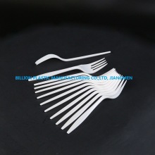 White Fork Spoon Color Disposable PP Plastic Fork for Fast Food