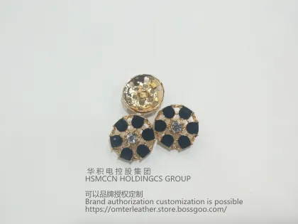 Chanel style metal button French button sweater cardigan decorative button round button