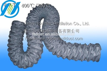 400 degree high temperature glass fiber flexible duct