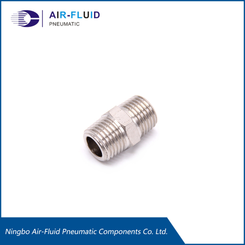 Air-Fluid Male Pipe Thread Brass Hex Nipple