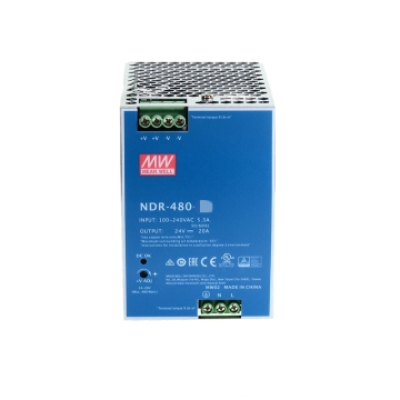 MEAN WELL NDR Series Switching Power Supply - 75W to 480W DIN Rail Mount