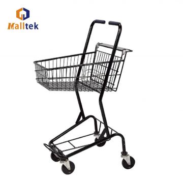 2 Layer Supermarket Shopping Basket Trolley