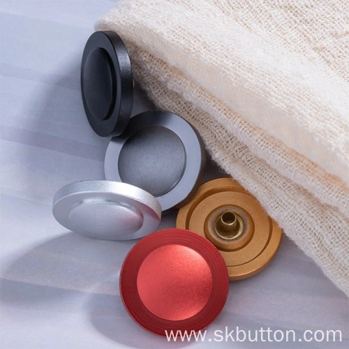 aluminum alloy snap buttons for clothes China Manufacturer