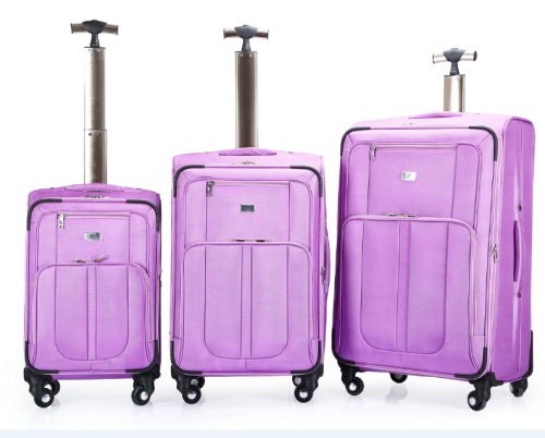 Waterproof  Soft Trolley Luggage With Coded Lock