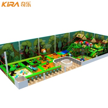 2024 New Design Dungle Theme Baby Kids Indoor Playground Equipment со слайдом