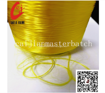 Masterbatch con filo di poliestere dorato