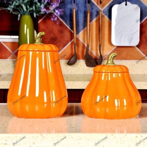 Halloween theme pumpkin series ceramic tableware