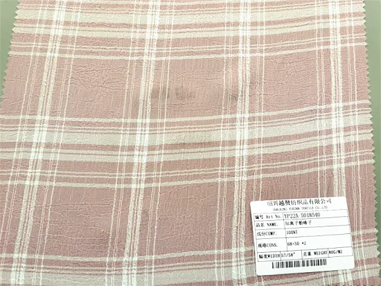 Fashion Woven Polyester Crepe Cationic Fabric