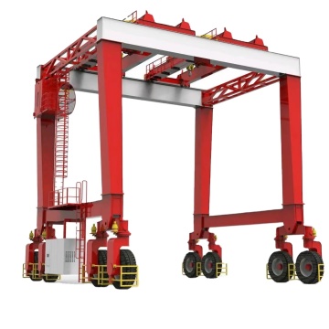 Gru gantry da 5 tonnellate per contenitori al terminal e una gru sopraeleva da 1,5 tonnellate per sollevare la barca nel cantiere di costruzione di merci