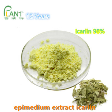 HPLC probado extracto puro de Epimedium sagittatum icariin 98%