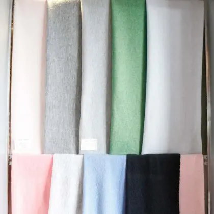 wool viscose boiled teddy wool fabric