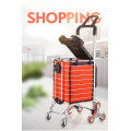 6 Wheeled Climbing Stair Folding Cart ShoppingTrolley